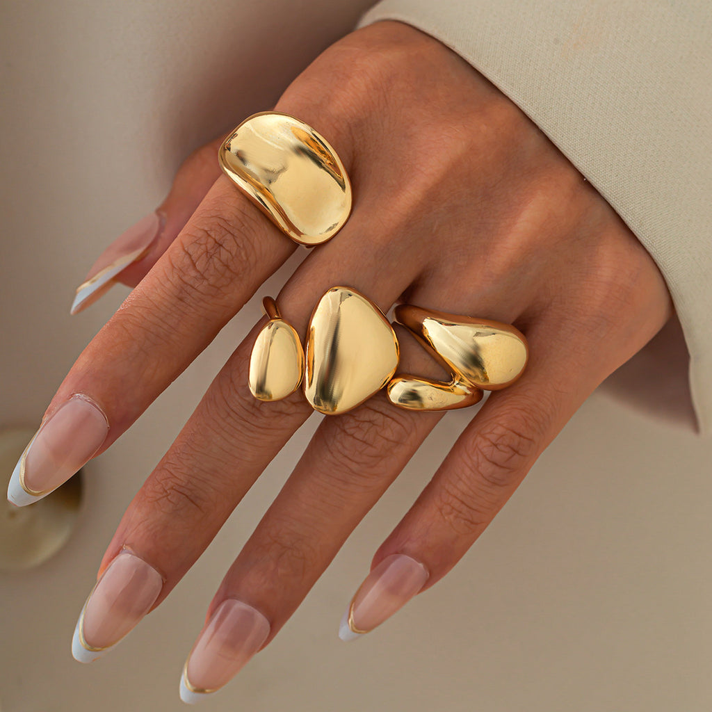Sculptural Metal Statement Rings | Bold & Modern Design for Every Occasion