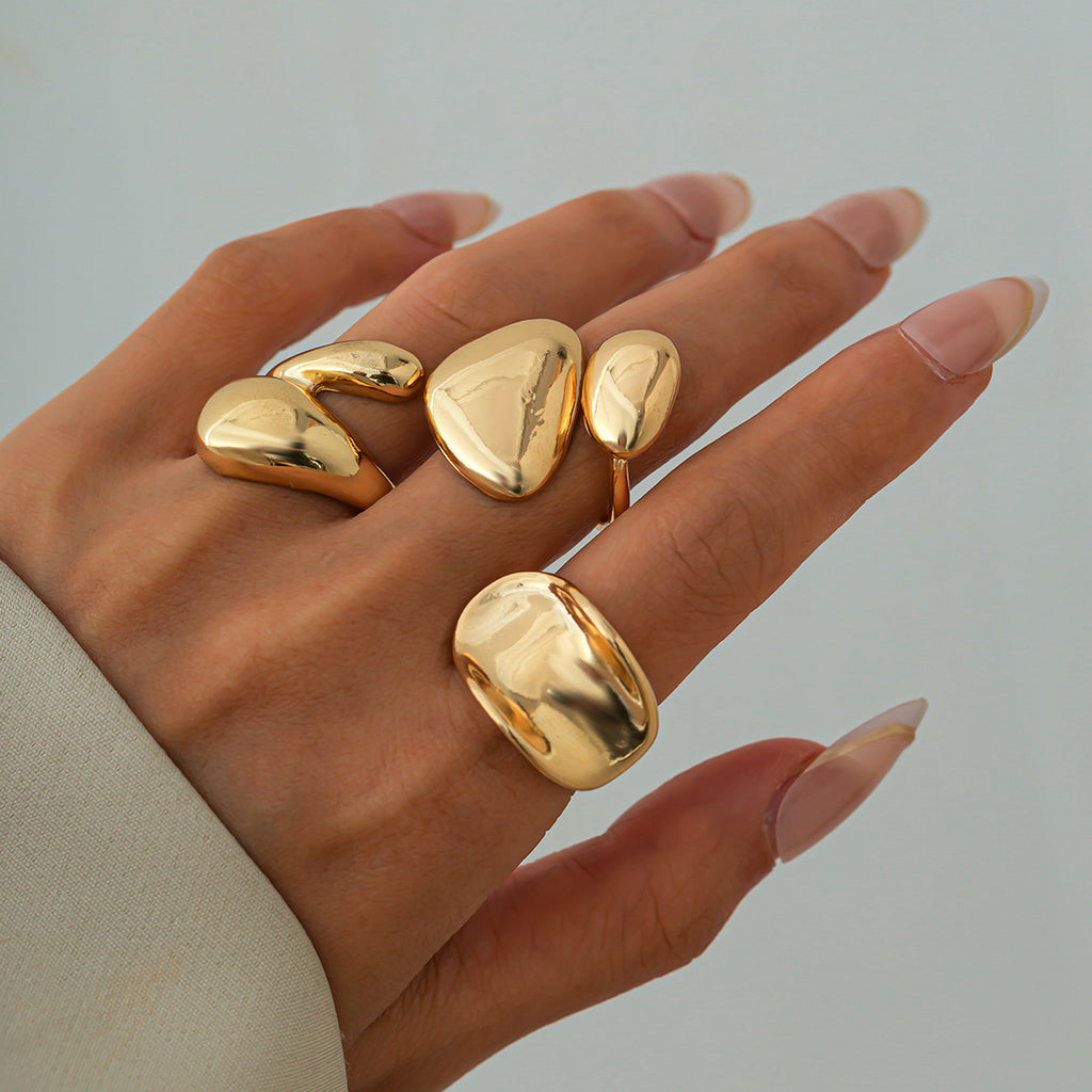 Sculptural Metal Statement Rings | Bold & Modern Design for Every Occasion