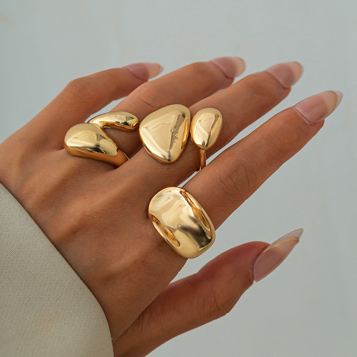 Sculptural Metal Statement Rings | Bold & Modern Design for Every Occasion